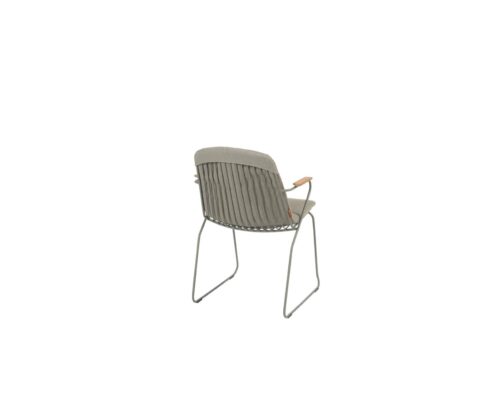 17001_ Veneto stacking dining chair olive with cushion 03