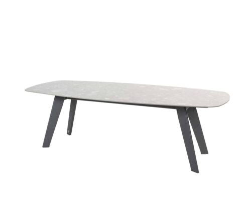 17034-17036_ Montana dining table barrel shape Anthracite legs with ceramic terrazzo top _01