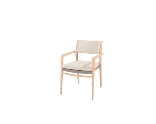214035_ Julia stackable dining chair brushed teak with 2 cushions 01