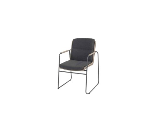 91472_ Parma stacking dining chair anthracite_taupe with 2 cushions 01