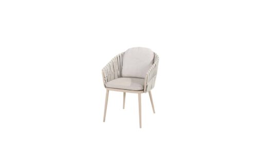 91515_ Eva dining chair latte with 2 cushions 01