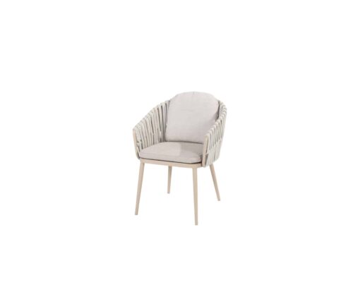 91515_ Eva dining chair latte with 2 cushions 01