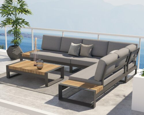 Matisse modular platform lounge set anthracite