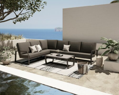 New Mauritius modular lounge set anthracite
